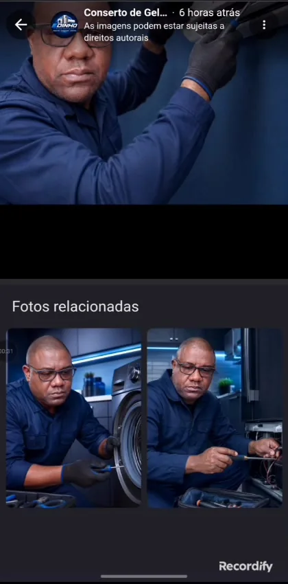 Fotos reais no perfil do Google